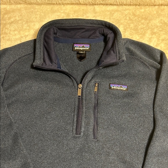 Patagonia Navy Quarter-Zip Fleece - Picture 1 of 5